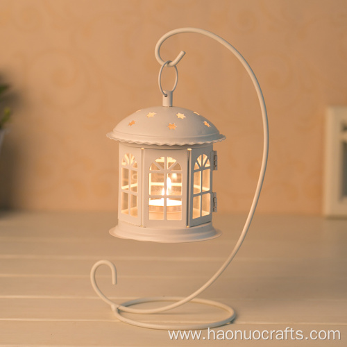 iron candlestick windproof hanging restaurant candlestick